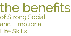 the benefits of Strong Social and Emotional Life Skills  