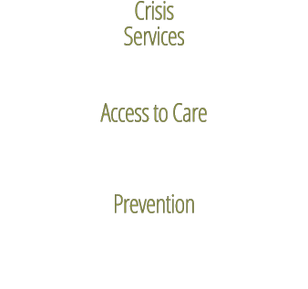 Crisis Services Access to Care Prevention