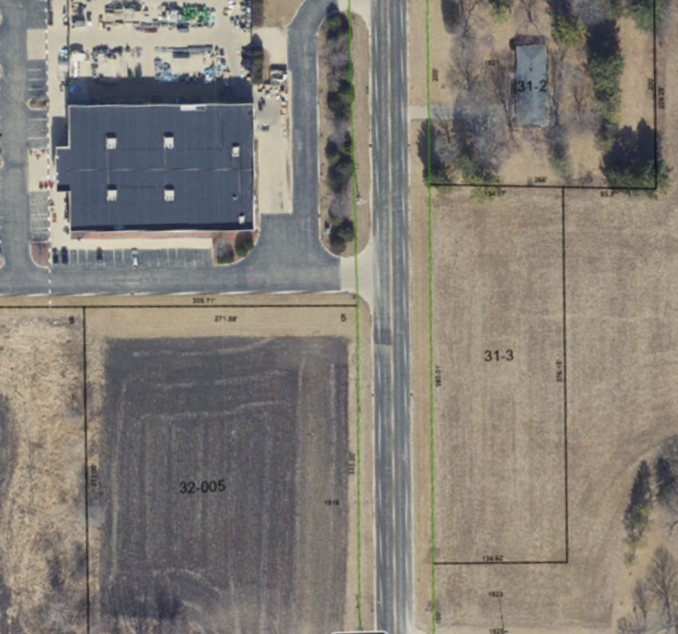 arial view of site plan